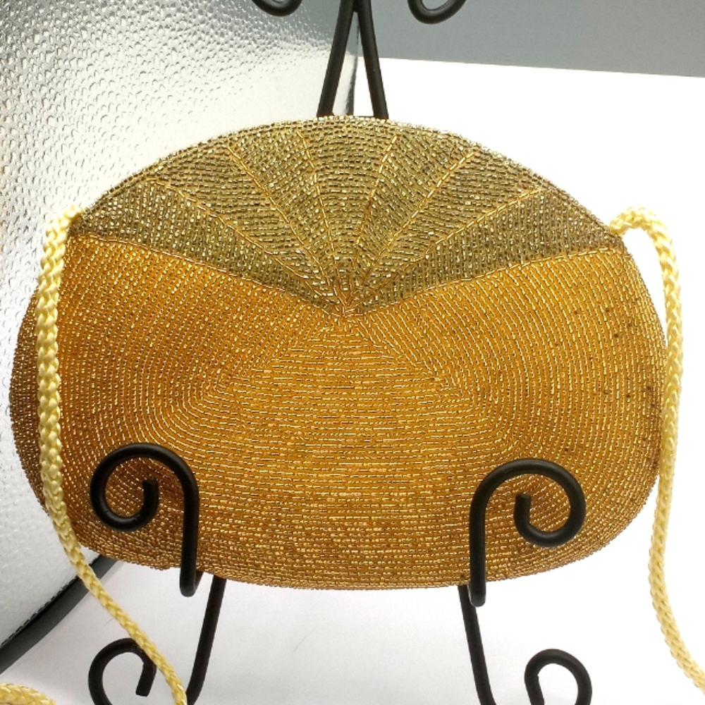 Light Gold Oval Clutch